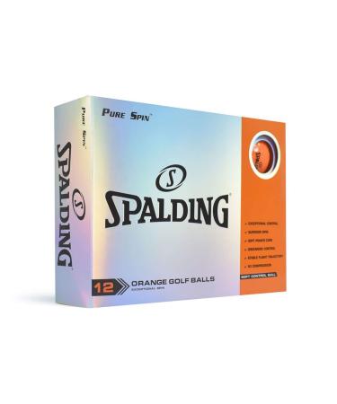 Spalding Pure Spin 12 Ball Pack - Orange