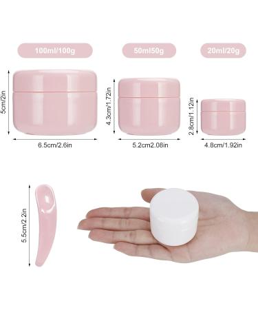 Heyu-Lotus Travel Pots for Toiletries 10 Pcs Travel Pots Cosmetic Sample Jars 20ml/50ml/100ml Sample Pots with Spatulas Tool for Cream Make-up Sample Glitter Nail Art Storage (Multi) - Buy Online on SooperMarket.com