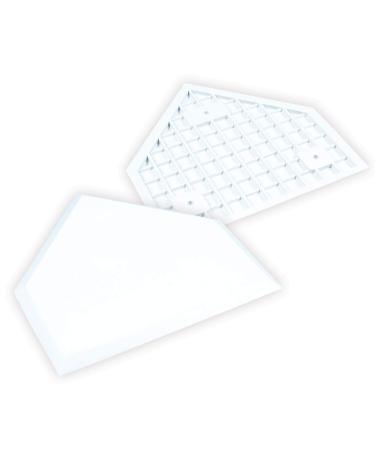 Champro Home Plate without Spikes (White), 1/2''