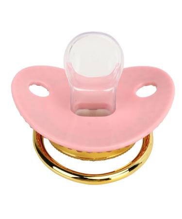 Gold Baby Pacifier Set - Rhinestone Covered Lightweight Pacifier for 6-18 Months - Stylish & Safe Home Use (Letter F) - Buy Online on SooperMarket.com