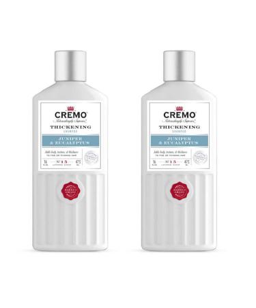 Cremo Barber Grade Juniper & Eucalyptus Thickening Formula for Fine or Thinning Hair eucalyptus juniper eucalyptus 16 Fl Oz (2-Pack)