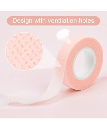 6 Rolls Eyelashes Tape - Adhesive Fabric Tape for Eyelash Extensions | Breathable Under Eye Tools (Pink) - International Shipping - Buy Online on SooperMarket.com