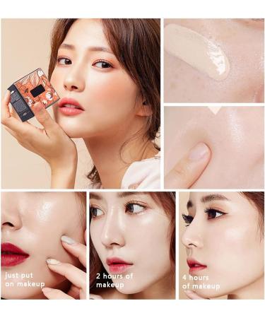 Mushroom Head Air Cushion Foundation BB Cream Moisturising Concealer Lightweight & Smoothing Flawless Moisturising Oil Control Even Skin Tone Makeup Base Natural - Buy Online on SooperMarket.com