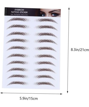 MAGICLULU 15 Pcs Eyebrow Stickers Fake Eyebrows 6 Proof Water Transfer Paper with Ink Tool - Buy Online on SooperMarket.com