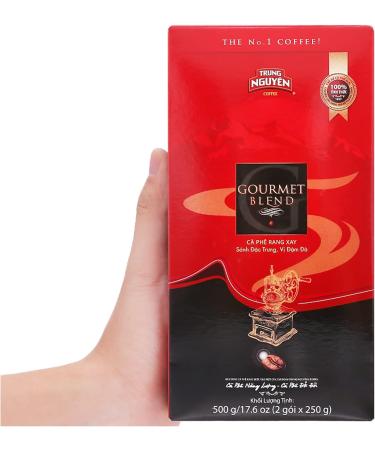 Trung Nguyen Gourmet Blend Vietnamese Instant Coffee 500g with Filter - Authentic Taste and Convenience - Buy Online on SooperMarket.com