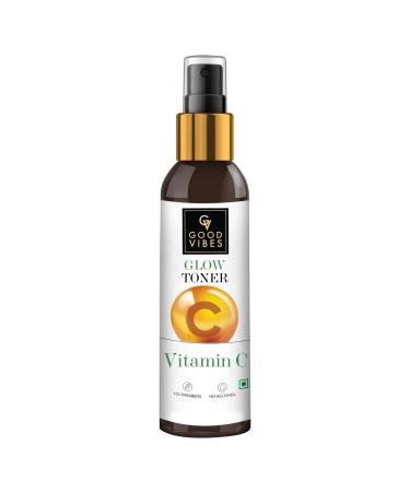 Good Vibes Vitamin C Face Toner Spray for Minimizing Pores | Anti Aging Hydrating Facial Mist for Dry Skin | No Alcohol & Sulfates | for All Skins 4.06 Fl Oz (120ml)