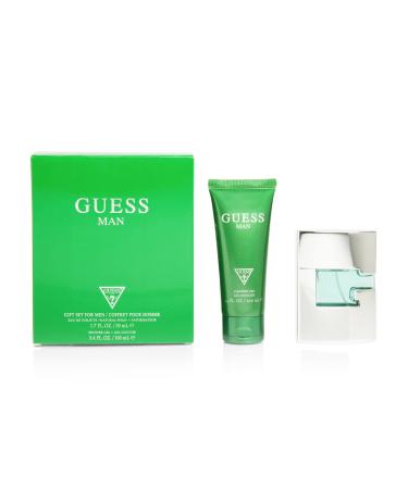 GUESS Man Eau de Toilette 2 Piece Travel Set - Cologne Spray 1.7 Fl. Oz. & Shower Gel 3.4 Fl. Oz. 5.1 Fl Oz (Pack of 1)