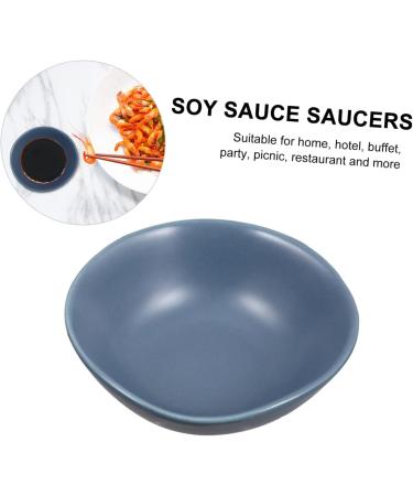 ABOOFAN 4 Pcs Ceramic Saucer Ramekins Dish Dishes Wasabi Dish Soy Dipping Plate Ketchup Bowl Vintage Plates Sauce Dipping Practical Snack Mini Ceramics Soy Sauce Vegetables Sushi re-usable 8.5X8X3cm Blue - Buy Online on SooperMarket.com