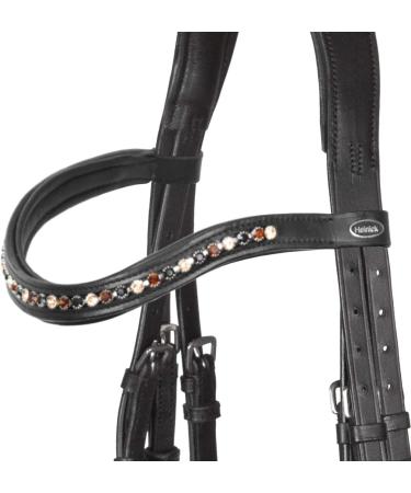 Heinick-Reitsport Bari Anatomic Black Bridle for Thoroughbreds | Soft Comfort & International Shipping - Buy Online on SooperMarket.com