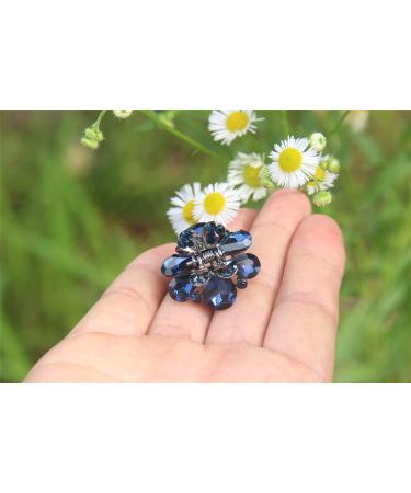 Carede Rhinestone Butterfly Claw Hair Clips Pack of 6 - Crystal Bow Hair Jaw Clip Barrettes for Girls & Women - Mixed Colors - 1.2 inch - Buy Online on SooperMarket.com