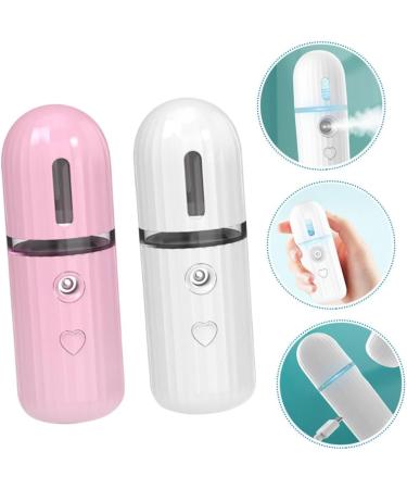Mikinona 2pcs Moisturizing Sprayer Handheld Sprayer Facial Face Spa Steamer Travel Cosmetic Evaporator Abs - Buy Online on SooperMarket.com