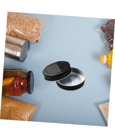 IMIKEYA 48 Pcs Mason Jar Lids Seal Tinplate Metal 7x7x1.5cmx3pcs Blackx3pcs - Buy Online on SooperMarket.com