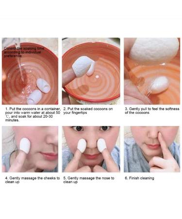 Brrnoo Natural Silk Cocoons - 50 Pieces for Facial Care | Blackhead Removal & Skin Whitening - Buy Online on SooperMarket.com
