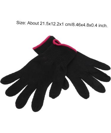 Alipis 1 Set 4pcs Gloves Curling Iron Glove Bumps Glove Anti-Scald Hairdressing Tool Black 21.5X12.2 cm - Buy Online on SooperMarket.com