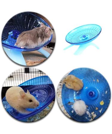 Silent Hamster Wheel Hamster Flying Saucer Plastic Running Wheel Playing Toy Hamster Running Sports Wheel for Gerbils Squirrels Guinea Pig Syrian Small Animals Pets - Buy Online on SooperMarket.com