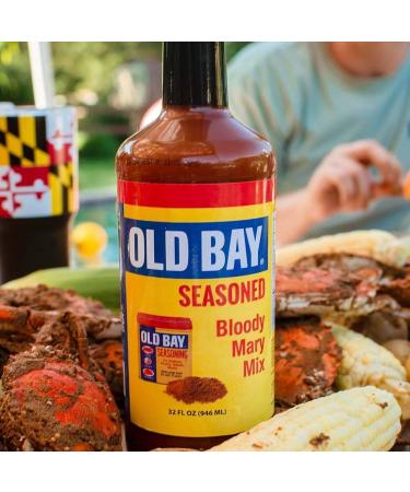 Old Bay Seasoned Bloody Mary Drink Mix - Gluten Free, All Natural, Low Sugar, Low Calorie - 32 oz (Case of 2) - Buy Online on SooperMarket.com