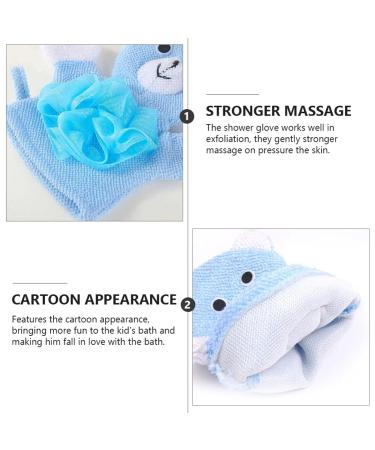EXCEART 4pcs Kids Wash Gloves Bath Sponge Mitt Set - Children's Puppet Shower Loofah Gloves - Buy Online on SooperMarket.com