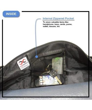 YogaAddict Large Yoga Mat Bag - 28 x 8 Inches - Compact Carrier with Pockets - Adjustable Strap - Easy Access - Black - Buy Online on SooperMarket.com