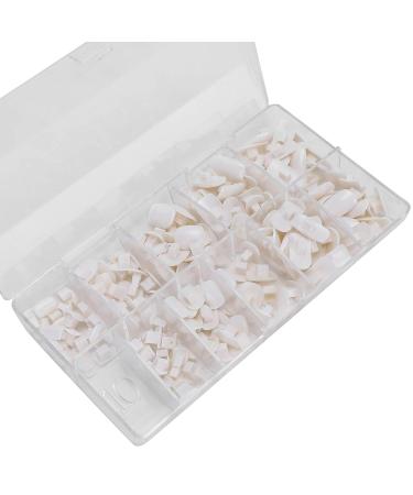 Nail Tip 200pcs - ANGGREK Practice Training False Hand Nail Tips for Beginners | White DIY Fake Nail Manicure Tool - Buy Online on SooperMarket.com
