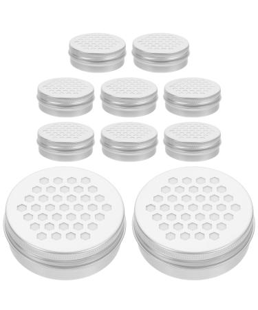 Dressoos 10ST aluminum box with hollow thread Smell training case for dogs fragrance training box for dogs dog boxing aluminum empty can aluminum candles can hollow out tin work gift 2.6x6.8cm silver 2