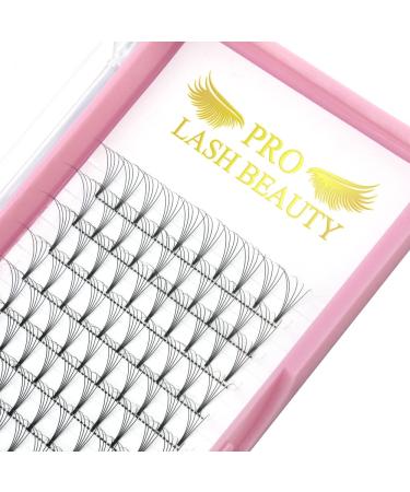 Pre Made Fan Eyelash Extensions 5D-C-0.10-9mm Short Stem Premade Fans Eyelash Extension Pre Fanned Russian Volume Lashes 0.07 0.10 Lash Extensions (5D-C-0.10-9) 9 mm 5D-C-0.10