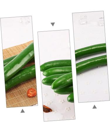Abaodam 20 Pcs Cucumber Model Green Plants Lifelike Vegetables Realistic Vegetable Window Fake Cucumber Greenx2pcs 24X3CMx2pcs - Buy Online on SooperMarket.com