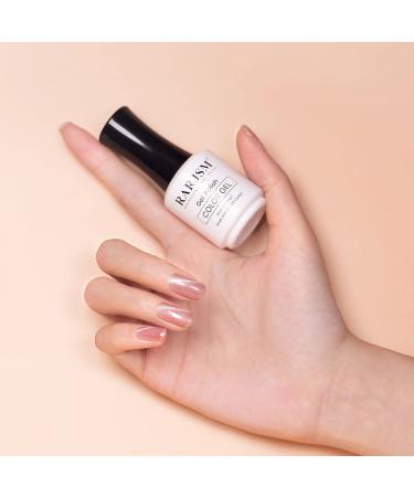 9D Cateye Gel Nail Polish - Nude Sheer Pink with Silver Glitter - 15ml Single Bottle with Magnet Stick - UV/LED Curing - Soak Off - Home Salon - Buy Online on SooperMarket.com