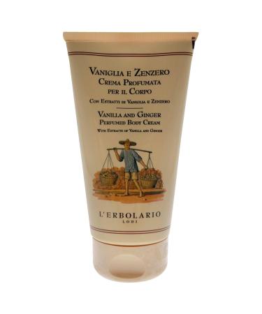 L Erbolario Vanilla and Ginger Perfumed Body Cream - Moisturizing Hydrating Cream for Dry Skin with Ginger and Vanilla Extracts - 5.07 oz - Shop Internationally - Buy Online on SooperMarket.com