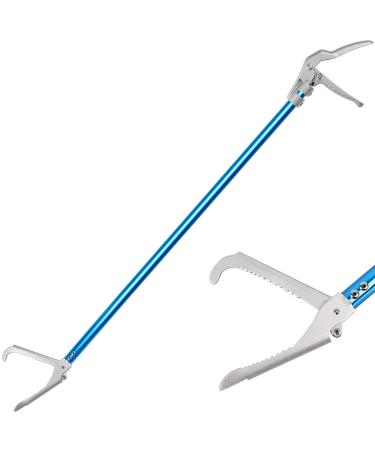 Ouronehome 60" Professional All-Aluminum Alloy Snake Tong Reptile Grabber Rattle Snake Catcher Wide Jaw Handling Tool with Lock
