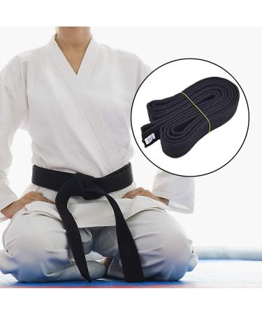 KRISMYA Black Karate Belt - 280 CM Solid Rank Martial Arts Belt for Taekwondo, Judo, and Karate - Buy Online on SooperMarket.com