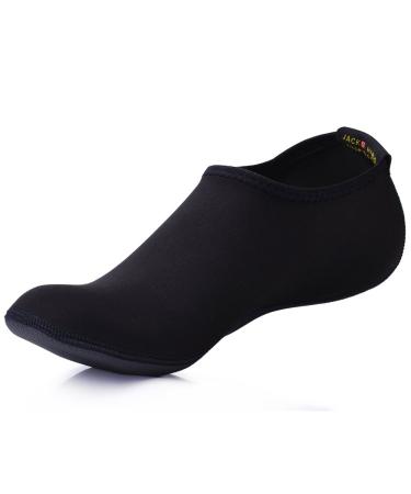 Jackshibo swimming shoes women barefoot shoes barefoot shoes men bathing shoes water shoes beach shoes surf shoes aquasiums 39/40 EU black