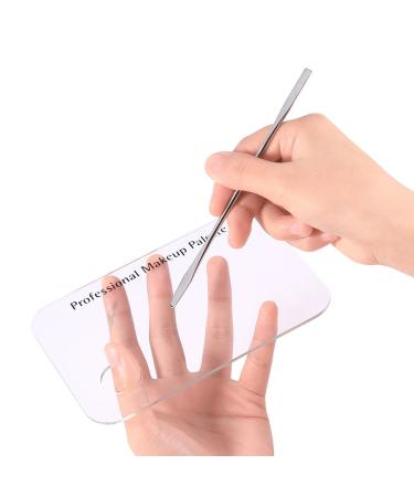 Buy Acrylic Palette & Stainless Spatula Set - Perfect for Makeup Artists & Manicurists | Nail Art Mixing Tool - Buy Online on SooperMarket.com