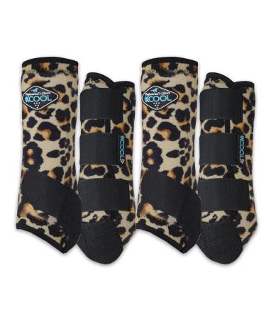 Professional's Choice 2XCOOL Sport Medical Boots 4-Pack L Cheetah