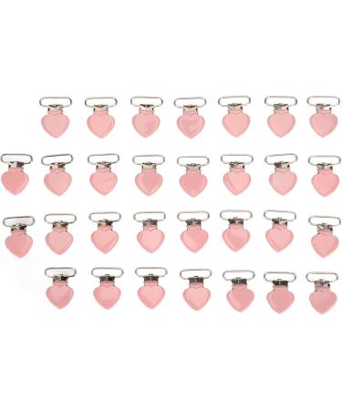 30-Pack Pink Galvanized Pacifier Clips - Perfect for Crafting & DIY Projects - Buy Online on SooperMarket.com