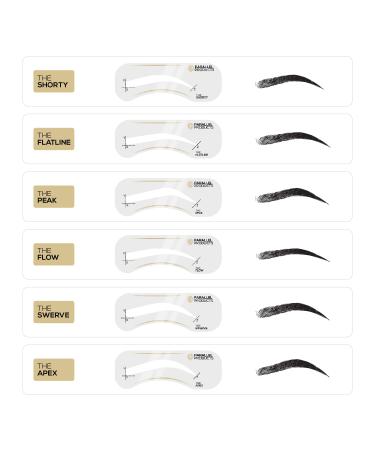 Reusable Eyebrow Stencils - 18 Count Kit for Perfect Brow Shaping - Parallel Products - Buy Online on SooperMarket.com