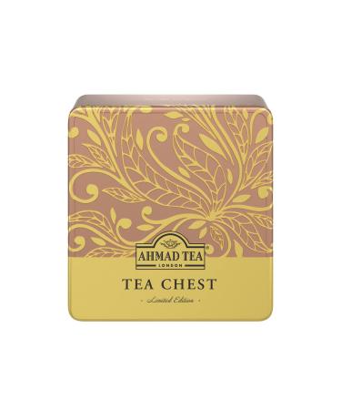 Ahmad Tea Tea Chest Four (Pack of 1 Total 40 Enveloped Tea Bags) Tea Chest Four Caddy 40 Count (Pack of 1)