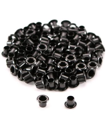 Kydex Holster Eyelets - (#6-6 Length) - (3/16 in. Diameter) - (Black Coated) - (100 Pack) - (USA Made) - Kydex Rivets for DIY Holster and Sheath Making Black - #6-6 (3/16)