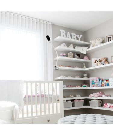 Flexible Clip Mount for Owlet, Motorola Baby Monitors - No Tools Needed - White - Buy Online on SooperMarket.com