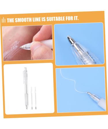 FOYTOKI 1 Set Auxiliary Eyebrow Pencil Eyebrow Contouring Pen Embroidered Eyebrow Pen Body Pen Plastic White - Buy Online on SooperMarket.com