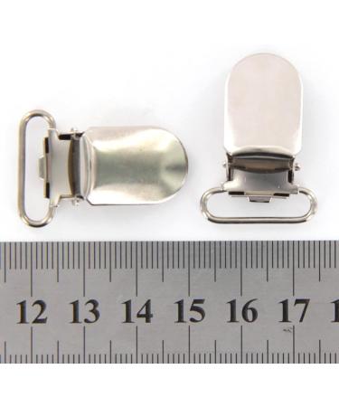 Vklopdsh 20x Silver Suspenders for Hairpins & Straps 20mm Adjustable Hook Accessories for Women - Buy Online on SooperMarket.com