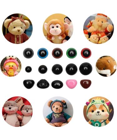 Maznyu 570PCS Premium Plastic Safety Eyes and Noses for Crafts - Assorted Sizes for Dolls, Teddy Bears, Amigurumi, Crochet Toys - Buy Online on SooperMarket.com