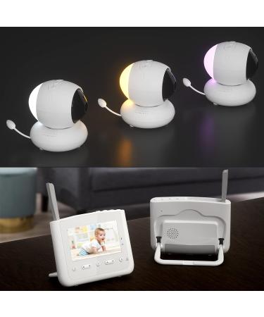 MYPIN 4.3 Full HD Video Baby Monitor with Camera, Night Vision, Temperature Sensor, Two-Way Audio & Lullabies - TYPE-C HS0357 - Buy Online on SooperMarket.com