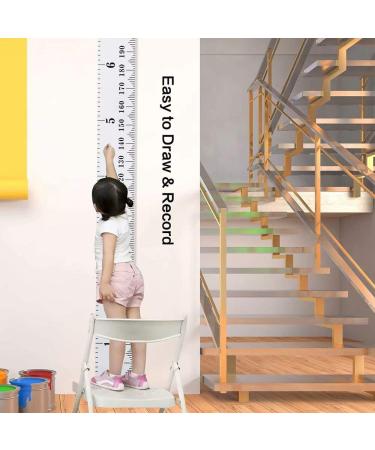 Smlper Kids Height Chart Wall Hanging Ruler Canvas Growth Baby Nursery Decor 79x7.9 (Sun) White - Buy Online on SooperMarket.com