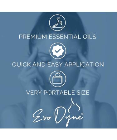 Migraine Relief Stick 2-Pack (0.3oz / 10ml) | Made in USA | Headache Relief Essential Oil Aromatherapy Roll-On with Peppermint & Spearmint Oil - by Evo Dyne - Buy Online on SooperMarket.com
