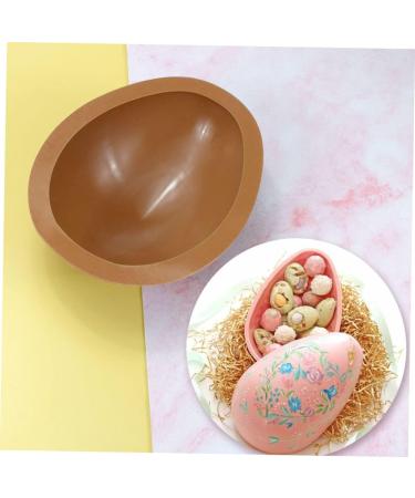 CIYODO Egg Silicone Mold Silicone Molds Silicone Dessert Molds Silicone Chocolate Mold 3D Egg Shape Soap 18.2X14.5X5.8CM Coffee - Buy Online on SooperMarket.com