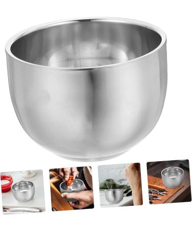 Beaupretty 3ST Professional Shaving Foam Cups - Double-Walled Stainless Steel Beard Kit for Men | International Shipping Available - Buy Online on SooperMarket.com
