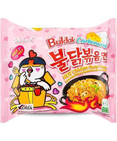 Samyang Carbonara Hot Chicken Flavour Buldak Ramen Noodles Carbo Cheese 130g (Pack of 5) - Buy Online on SooperMarket.com