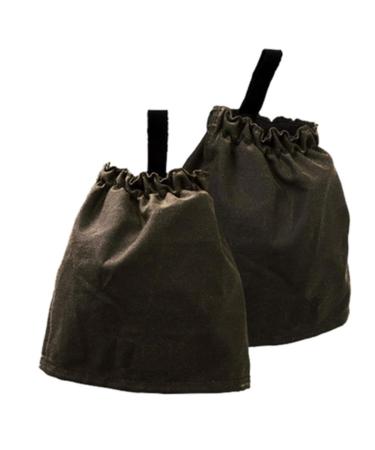 KAKADU shoe protection overshoes made of oilskin in black & brown - keeps insects and dirt away Black One size