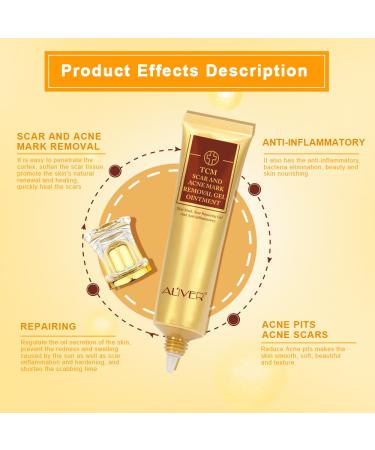 3 Pack TCM Scar Removal Cream - Scar Reducing Treatment for Stretch Marks, Acne Scars, Surgical Scars - 1.1 Ounce (Pack of 3) - Buy Online on SooperMarket.com