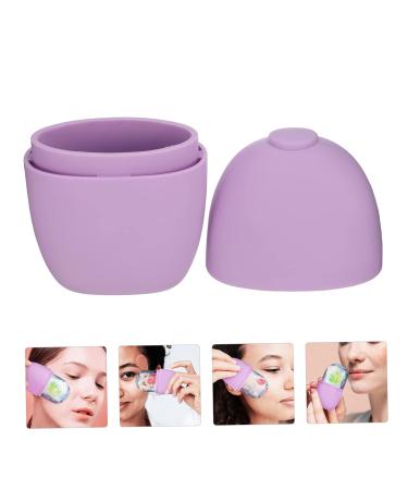 Balacoo Silicone Face Ice Roller - Cooling Facial Massage Globes for Eyes - Purple Silica Gel - 11.5x7cm - Buy Online on SooperMarket.com